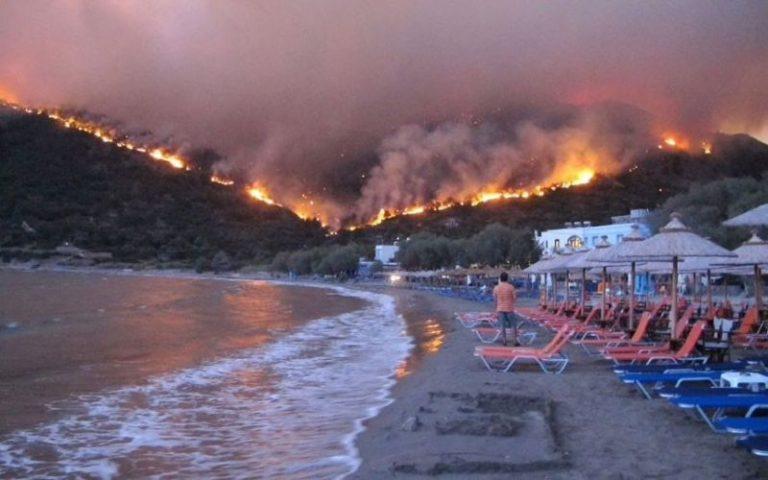 Българи пазете се! Нов голям пожар на остров в Гърция