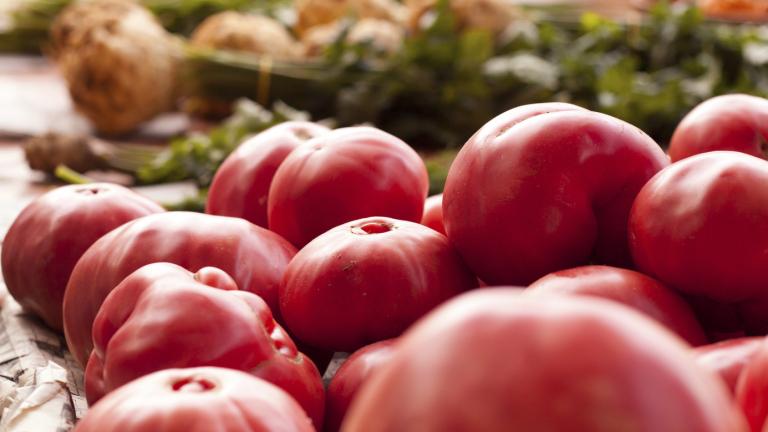 Pink Tomatoes on the market