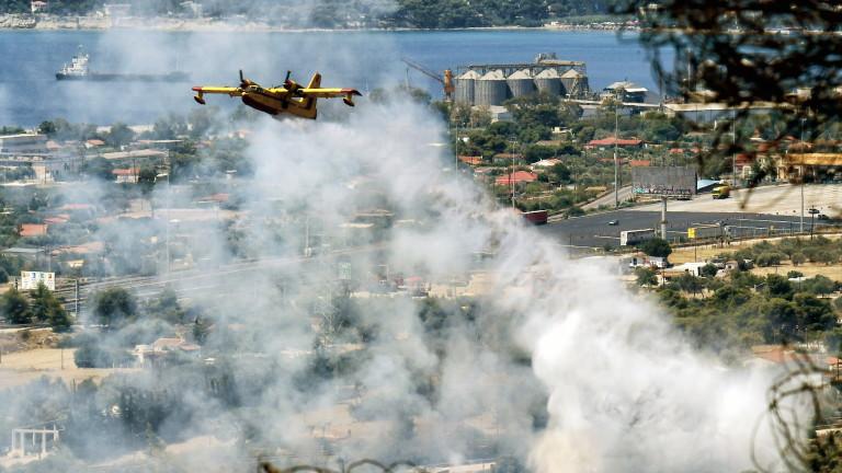 Wildfires continue to rage for a third day in Greece