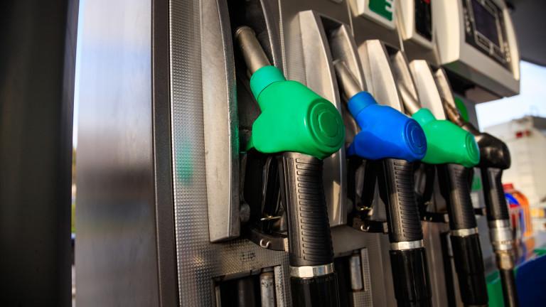 Fuel pumps at the service station.