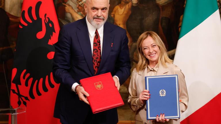 Italian PM receives Albanian counterpart in Rome