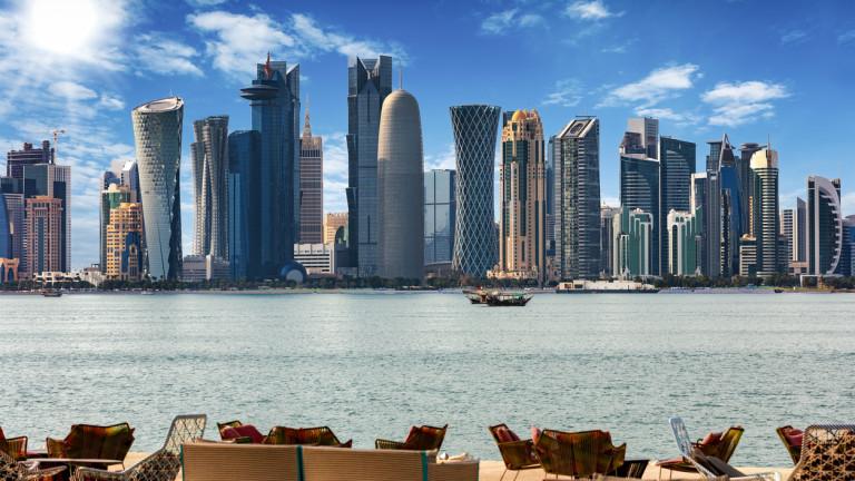 The Skyline of Doha at noon