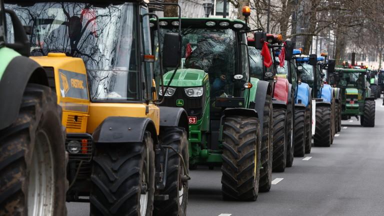 Farmers protest in Brussels