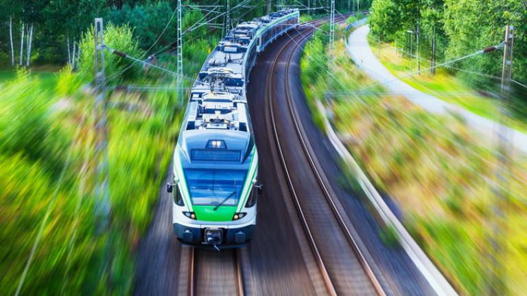 Modern high speed train