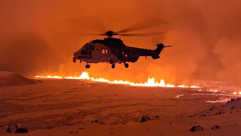 Volcanic eruption begins north of Grindavik