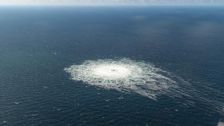 Nord Stream 2 gas leak in Baltic Sea off Bornholm