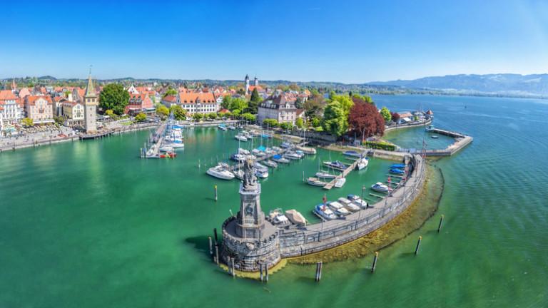 Harbor on Lake Constance in Lindau, Germany