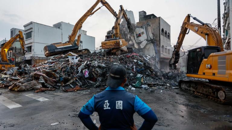 Destruction caused by Taiwan's magnitude 7.4 earthquake